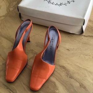 Ashro Orange Heels - Sz 7